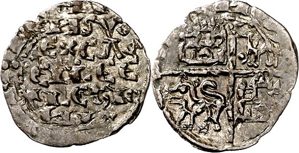 Tipo 4. Dinero alfons&iacute; de la Primera Guerra de Granada