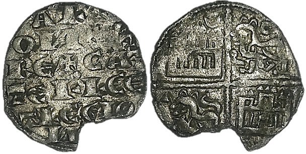 Tipo 4. Dinero alfons&iacute; de la Primera Guerra de Granada