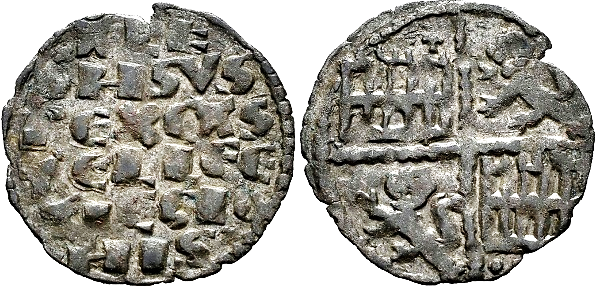 Tipo 4. Dinero alfons&iacute; de la Primera Guerra de Granada