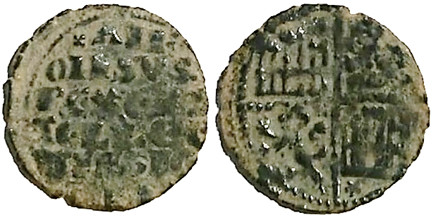 Tipo 4. Dinero alfons&iacute; de la Primera Guerra de Granada