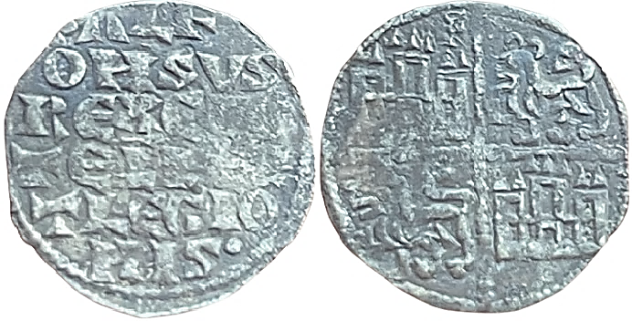 Tipo 4. Dinero alfons&iacute; de la Primera Guerra de Granada