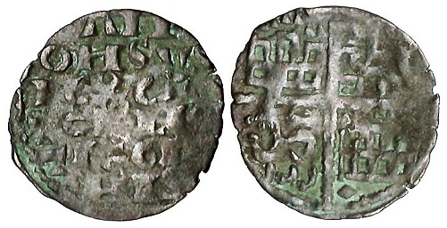 Tipo 4. Dinero alfons&iacute; de la Primera Guerra de Granada