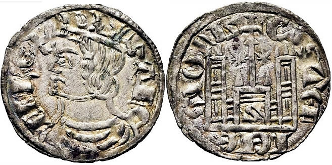 Tipo 4. Dobla de Oro de busto del rey don Sancho IV