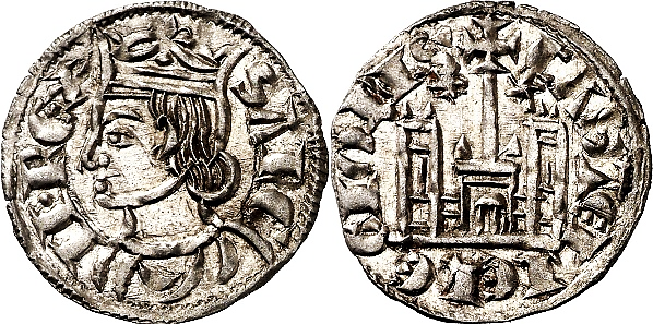 Tipo 4. Dobla de Oro de busto del rey don Sancho IV
