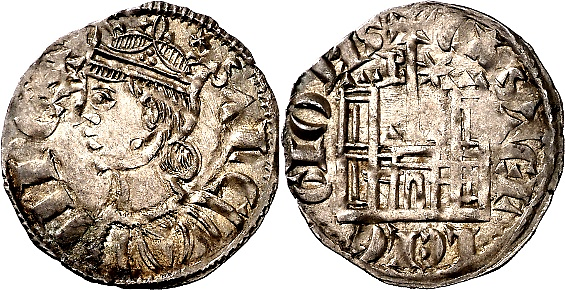 Tipo 4. Dobla de Oro de busto del rey don Sancho IV