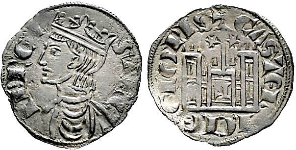 Tipo 4. Dobla de Oro de busto del rey don Sancho IV