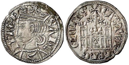 Tipo 4. Dobla de Oro de busto del rey don Sancho IV