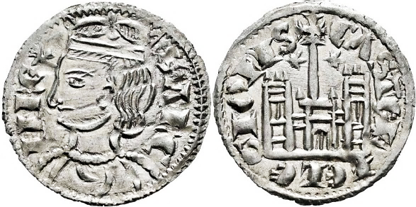 Tipo 4. Dobla de Oro de busto del rey don Sancho IV