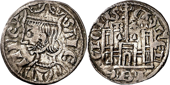Tipo 4. Dobla de Oro de busto del rey don Sancho IV