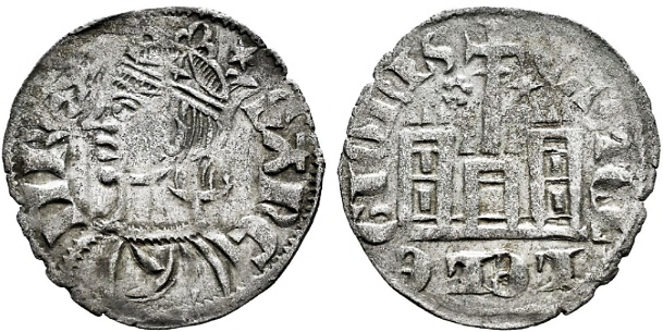 Tipo 4. Dobla de Oro de busto del rey don Sancho IV