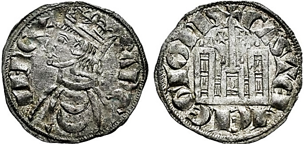 Tipo 4. Dobla de Oro de busto del rey don Sancho IV