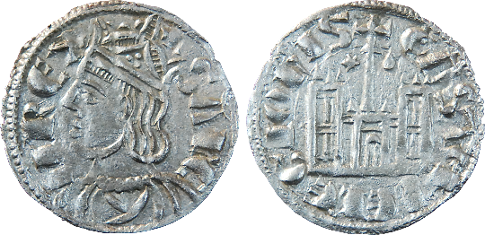Tipo 4. Dobla de Oro de busto del rey don Sancho IV