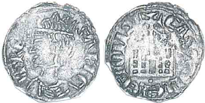 Tipo 4. Dobla de Oro de busto del rey don Sancho IV