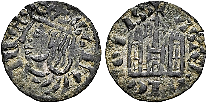 Tipo 4. Dobla de Oro de busto del rey don Sancho IV