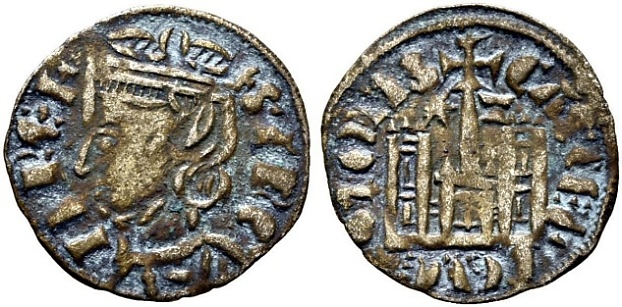 Tipo 4. Dobla de Oro de busto del rey don Sancho IV
