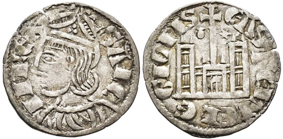 Tipo 4. Dobla de Oro de busto del rey don Sancho IV