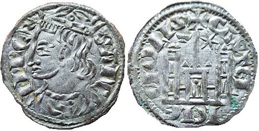 Tipo 4. Dobla de Oro de busto del rey don Sancho IV