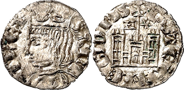 Tipo 4. Dobla de Oro de busto del rey don Sancho IV