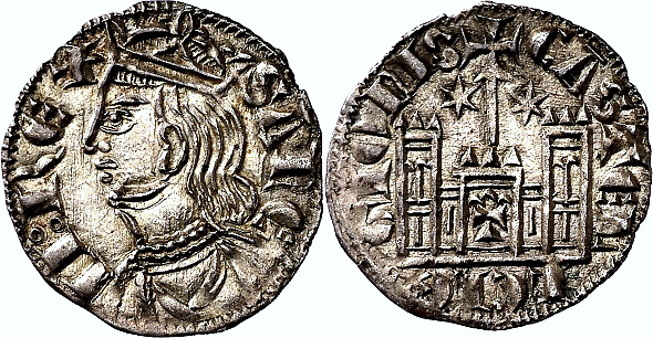 Tipo 4. Dobla de Oro de busto del rey don Sancho IV