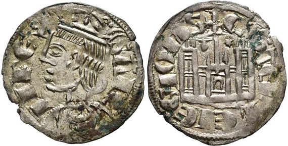 Tipo 4. Dobla de Oro de busto del rey don Sancho IV