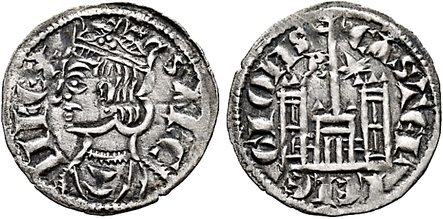 Tipo 4. Dobla de Oro de busto del rey don Sancho IV