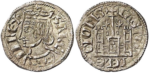 Tipo 4. Dobla de Oro de busto del rey don Sancho IV