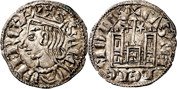 Tipo 4. Dobla de Oro de busto del rey don Sancho IV