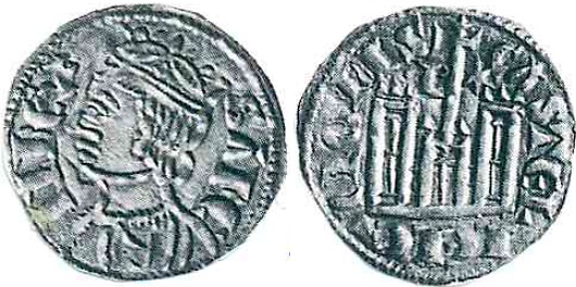 Tipo 4. Dobla de Oro de busto del rey don Sancho IV