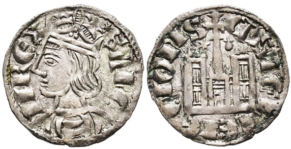 Tipo 4. Dobla de Oro de busto del rey don Sancho IV