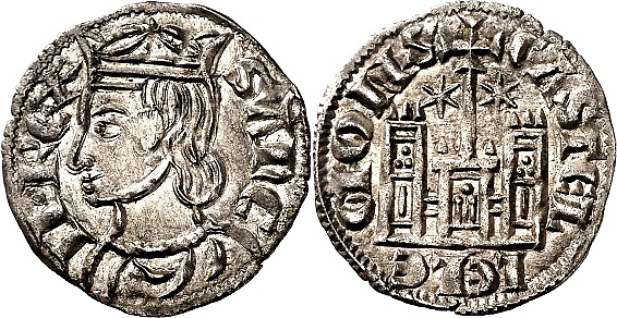Tipo 4. Dobla de Oro de busto del rey don Sancho IV