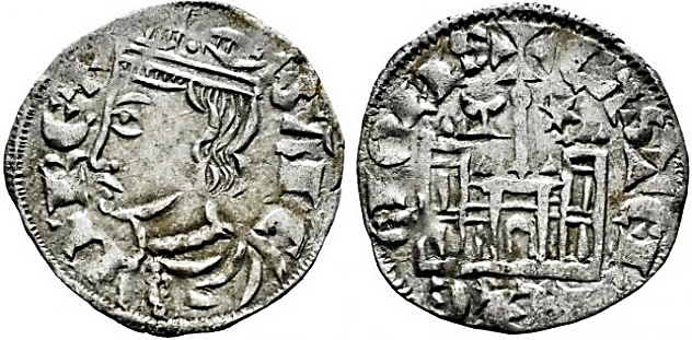 Tipo 4. Dobla de Oro de busto del rey don Sancho IV