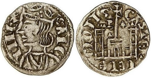 Tipo 4. Dobla de Oro de busto del rey don Sancho IV