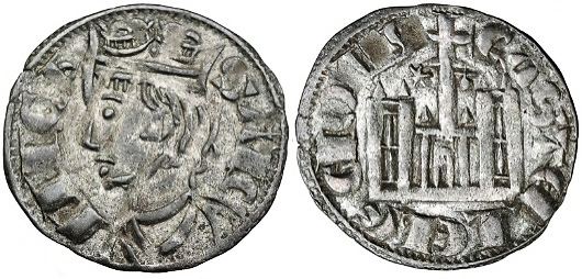 Tipo 4. Dobla de Oro de busto del rey don Sancho IV