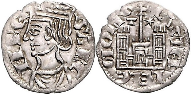 Tipo 4. Dobla de Oro de busto del rey don Sancho IV