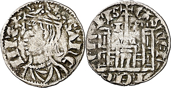 Tipo 4. Dobla de Oro de busto del rey don Sancho IV