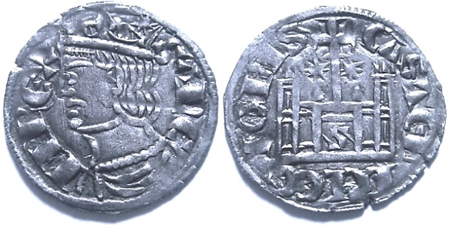Tipo 4. Dobla de Oro de busto del rey don Sancho IV