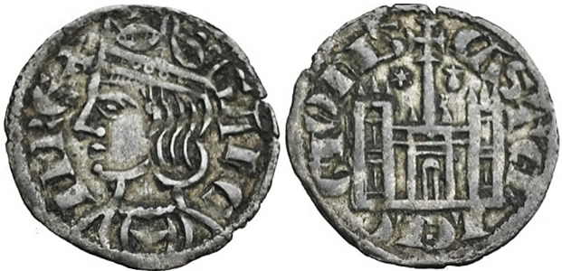 Tipo 4. Dobla de Oro de busto del rey don Sancho IV