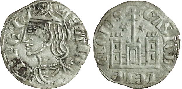 Tipo 4. Dobla de Oro de busto del rey don Sancho IV