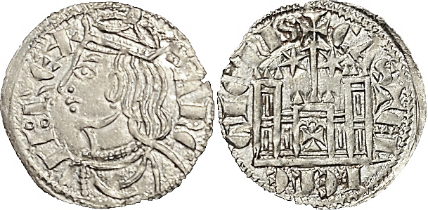 Tipo 4. Dobla de Oro de busto del rey don Sancho IV