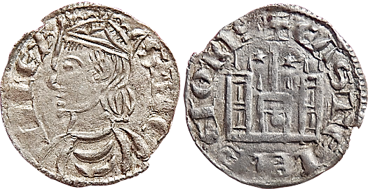 Tipo 4. Dobla de Oro de busto del rey don Sancho IV