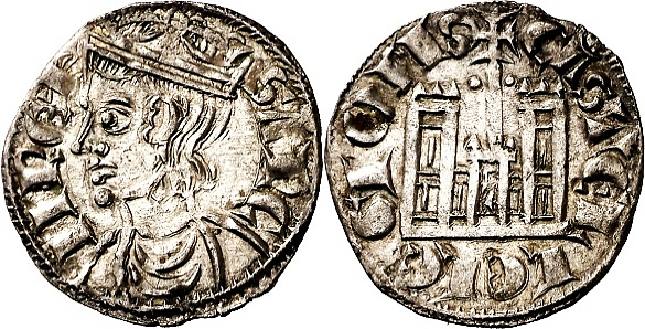 Tipo 4. Dobla de Oro de busto del rey don Sancho IV