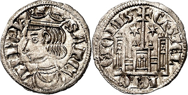 Tipo 4. Dobla de Oro de busto del rey don Sancho IV