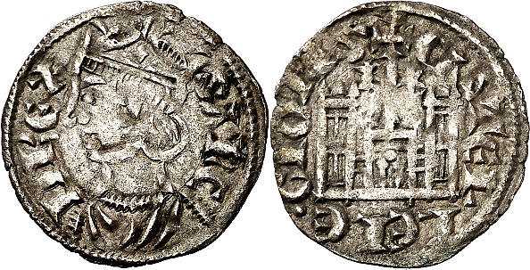Tipo 4. Dobla de Oro de busto del rey don Sancho IV