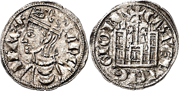 Tipo 4. Dobla de Oro de busto del rey don Sancho IV