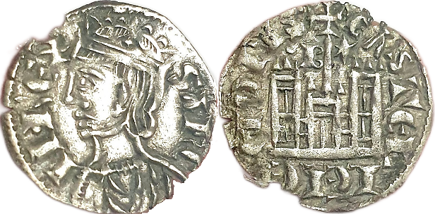 Tipo 4. Dobla de Oro de busto del rey don Sancho IV