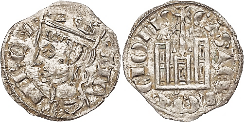 Tipo 4. Dobla de Oro de busto del rey don Sancho IV