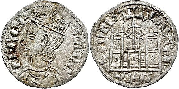 Tipo 4. Dobla de Oro de busto del rey don Sancho IV