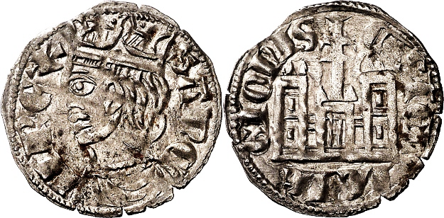 Tipo 4. Dobla de Oro de busto del rey don Sancho IV
