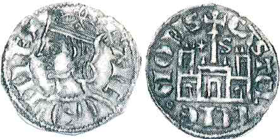 Tipo 4. Dobla de Oro de busto del rey don Sancho IV
