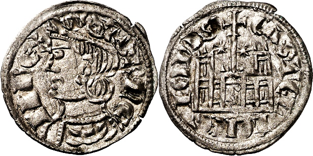 Tipo 4. Dobla de Oro de busto del rey don Sancho IV